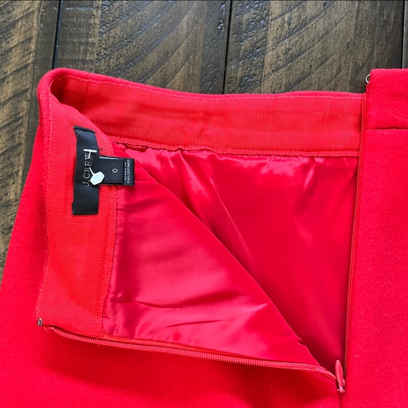 J.Crew Red Ruffle Skirt - Picture 6 of 7